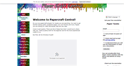 Desktop Screenshot of papercraftcentral.com